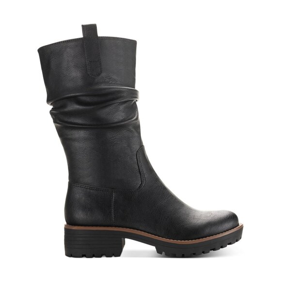 SUN + STONE Nelliee Lug Sole Slouch Boots Size 5M - G76 - Picture 2 of 6